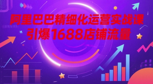 阿里巴巴精细化运营实战课，引爆1688店铺流量-创客空间