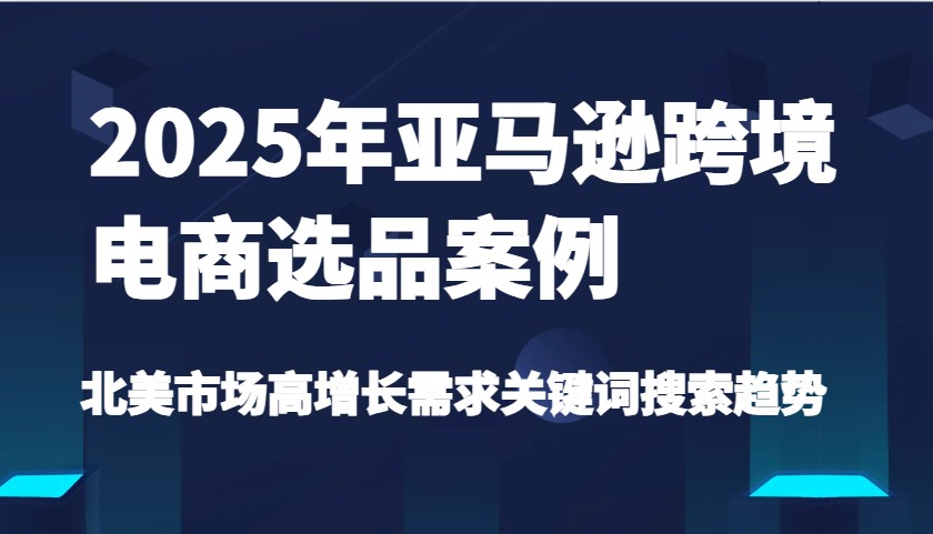 2025年亚马逊跨境电商选品案例-北美市场高增长需求关键词搜索趋势（更新)-创客空间