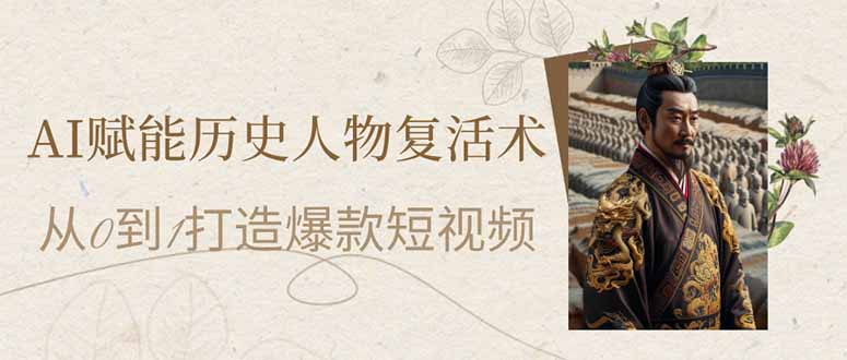 （14311期）AI赋能历史人物复活术：从0到1打造爆款短视频-创客空间