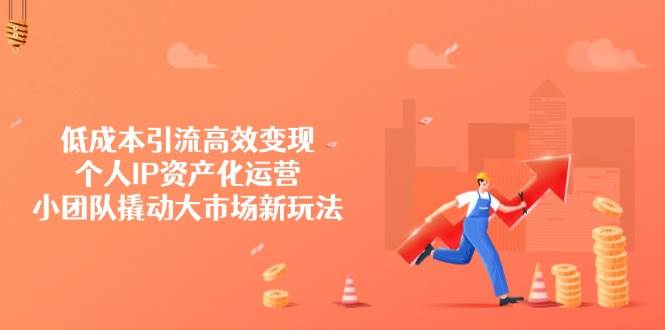低成本引流高效变现，个人IP资产化运营，小团队撬动大市场新玩法-创客空间
