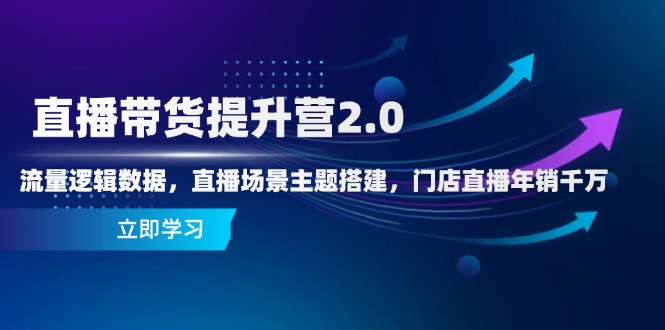 （14694期）直播带货提升营2.0：流量逻辑数据，直播场景主题搭建，门店直播年销千万-创客空间
