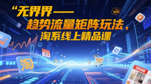 无界-趋势流量矩阵玩法，淘系线上精品课-创客空间