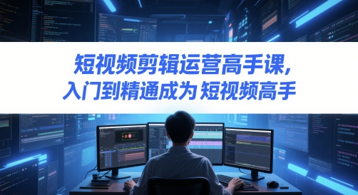 短视频剪辑运营高手课，入门到精通成为短视频高手-创客空间