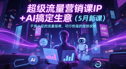 超级流量营销课IP+AI搞定生意（5月新课）干货十足的流量指南，可行性强的提效攻略-创客空间