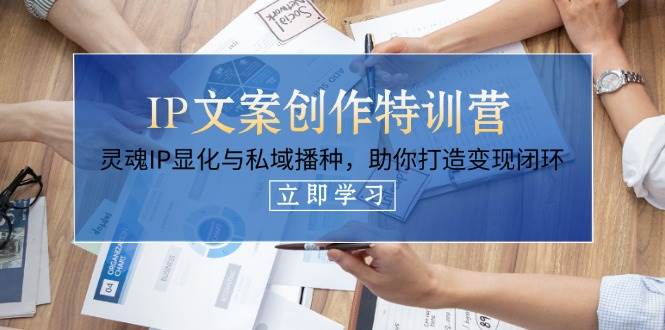 IP文案创作特训营，灵魂IP显化与私域播种，助你打造变现闭环（14节课）-创客空间