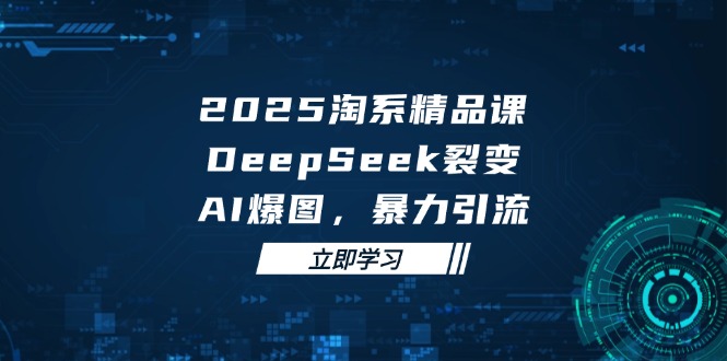 （14639期）2025 淘系精品课，DeepSeek 裂变，AI 爆图，暴力引流-创客空间