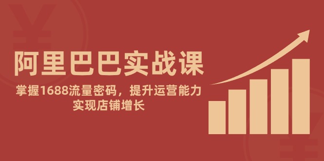 （14830期）阿里巴巴实战课：掌握1688流量密码，提升运营能力，实现店铺增长-创客空间