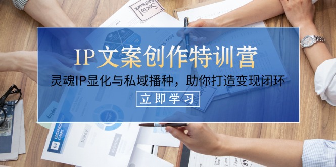 （14330期）IP文案创作特训营，灵魂IP显化与私域播种，助你打造变现闭环（14节课）-创客空间